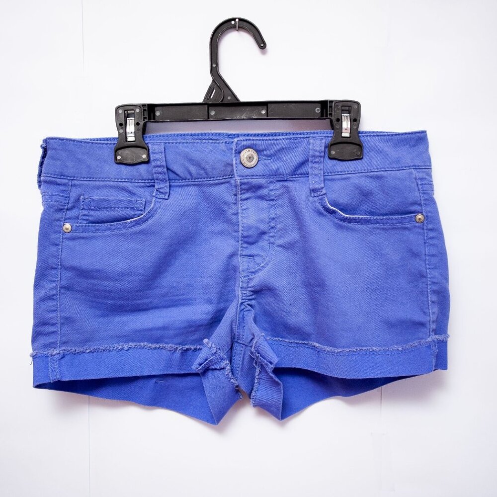 Y2K lei Ashley Lowrise Shorts Purple Size 7 Indie Sleaze Festival 2 in Inseam